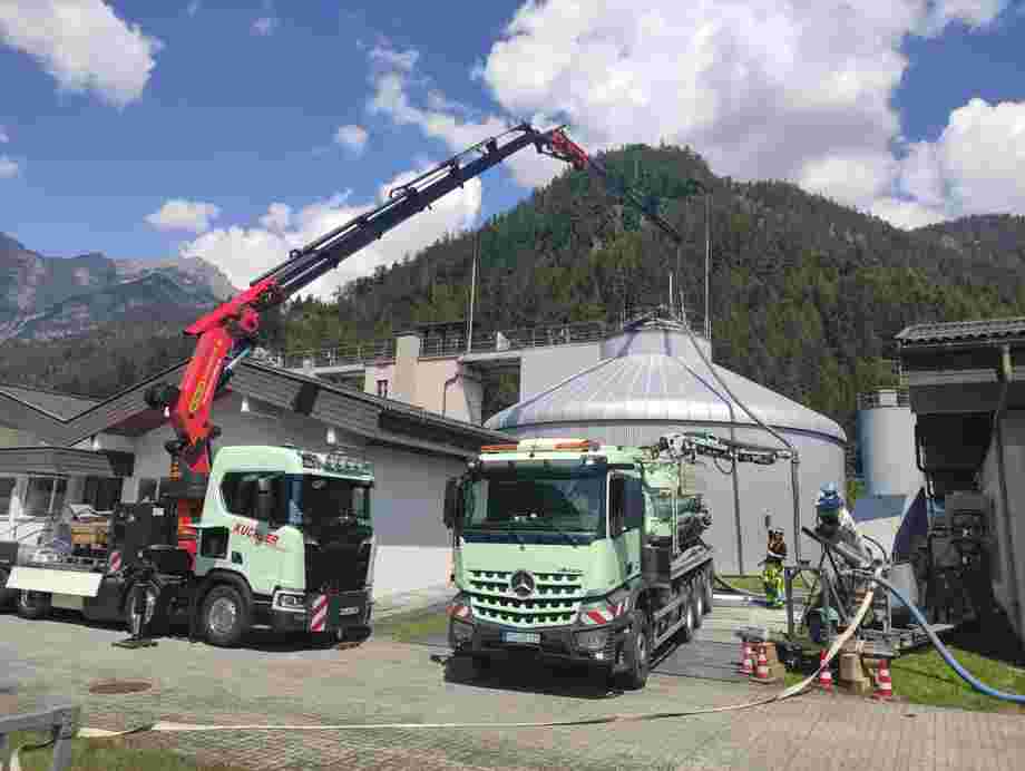 Faulturm Entleerung und Reinigugn