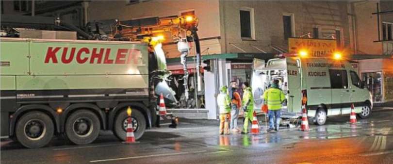 Mit einer Kamera auf Rollen geht es ins Kanalsystem unter dem Moizerlitzplatz