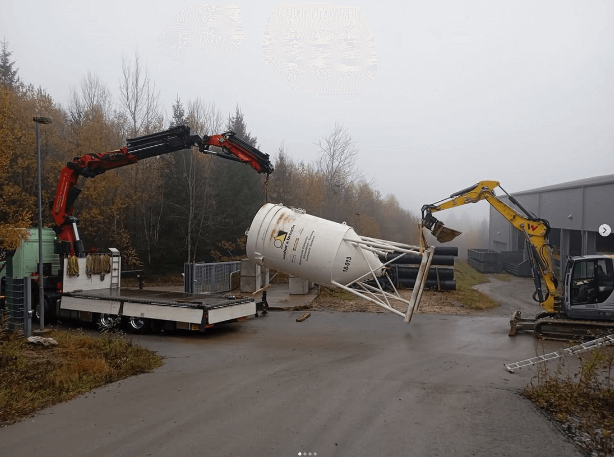 Streusalzsilo für den Winter
